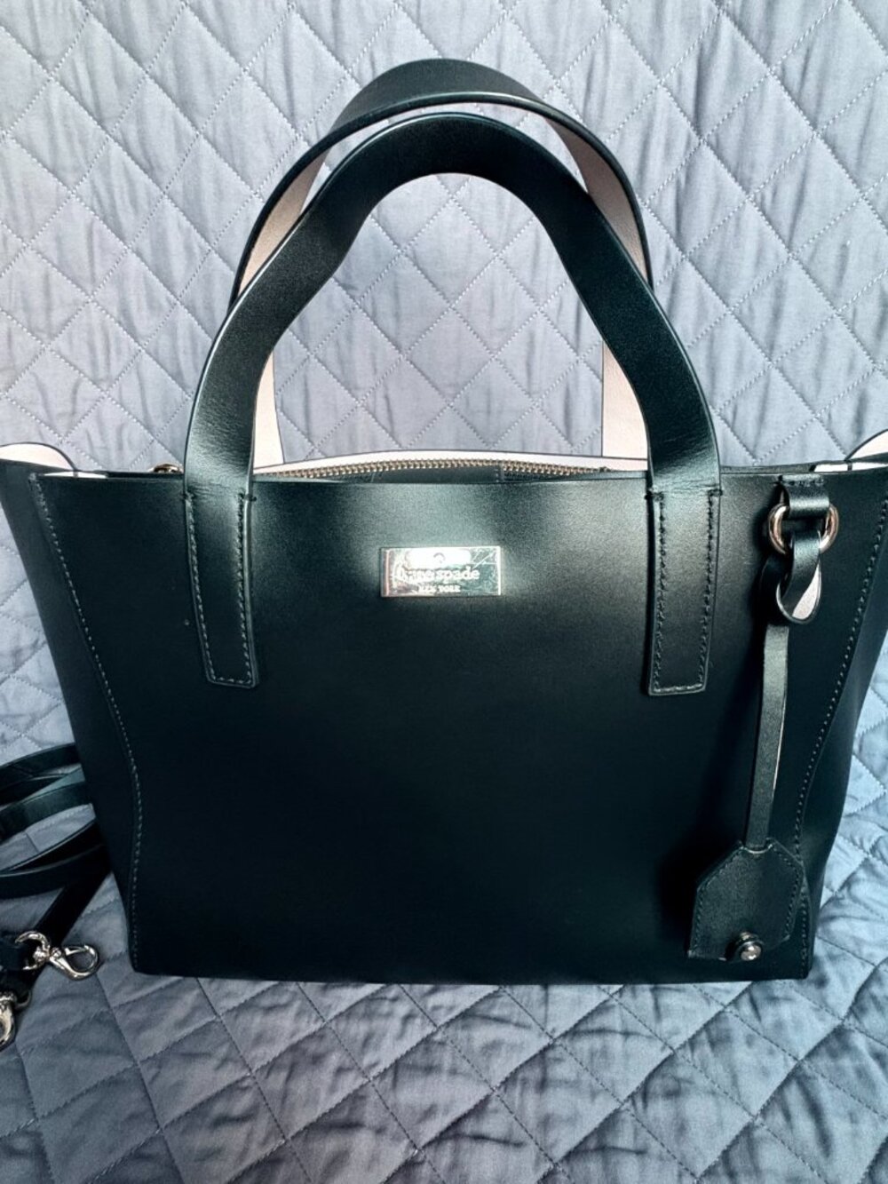 Kate Spade Black and Pink Putnam Drive “mini” Nelle Tote Bag Purse